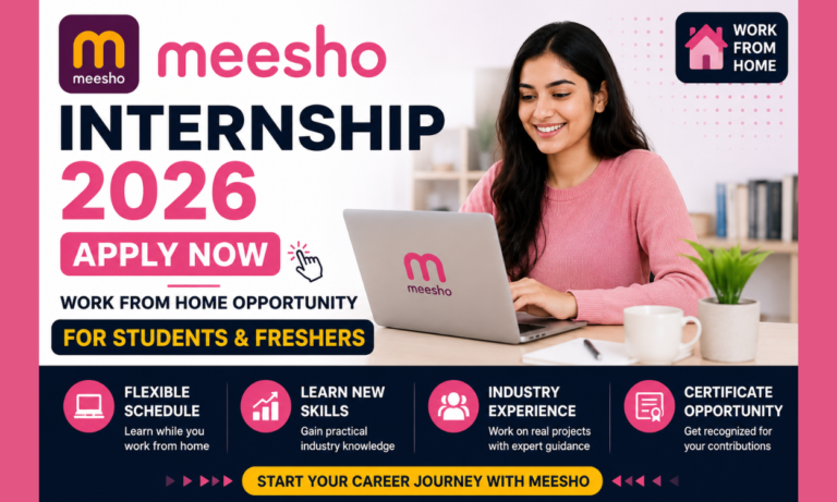 Meesho Internship 2026 Apply Now | Work From Home Opportunities for Freshers