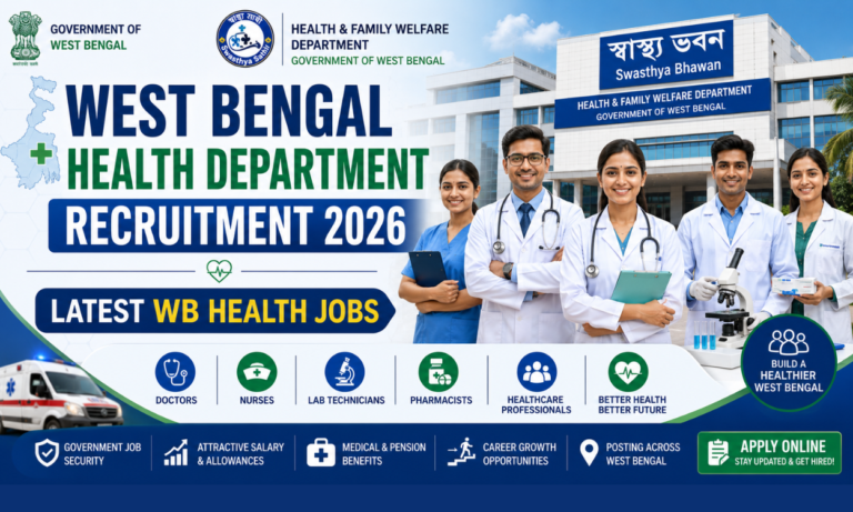 West Bengal Health Department Recruitment 2026 | Latest WB Health Jobs
