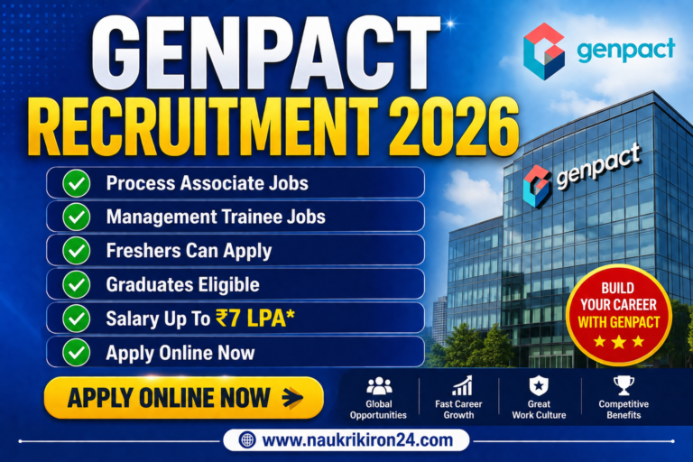Genpact Recruitment 2026 Process Associate and Management Trainee Jobs for Freshers