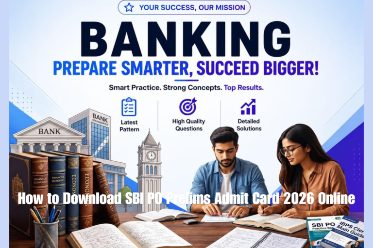SBI PO Admit Card 2026 Download Hall Ticket Online for Preliminary Examination